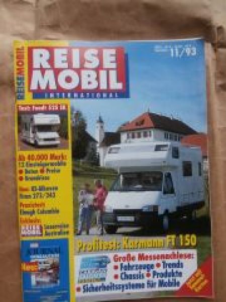 Reise Mobil 11/1993 Karmann FT150,Firan 273 QB/243,