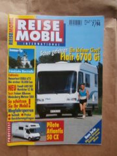Reise Mobil 7/1994 Niesmann+Bischoff Flair 6700Gi,Pilote Atlanti