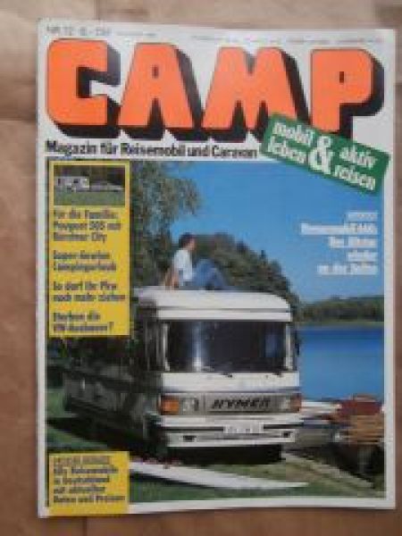 CAMP 12/1988 Peugeot 505 mit Bürstner City 480TS ,Hymermobil 660