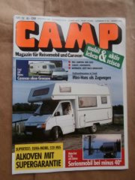 CAMP 12/1989 Eura-Mobil 520MSS,Knaus Südwind M mit Ford Scorpio,