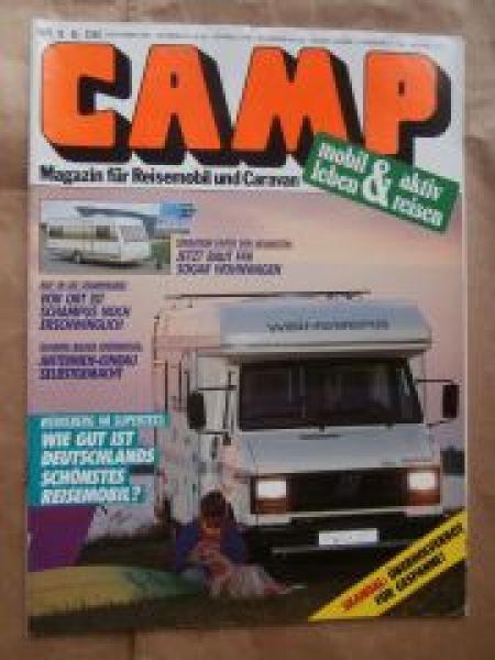 CAMP 9/1990 Elnaghs Alkoven Clipper 570, Südwind 815 TK