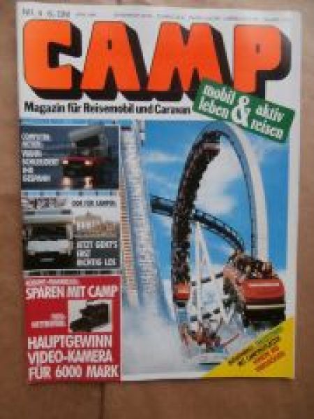 CAMP 4/1990 Adria Optima 360 HT mit Mazda 323, Karmann FT100,