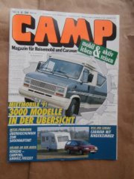 CAMP 3/1993 Legacy Super Station mit Wilk 500TK,Weinsberg Meteor