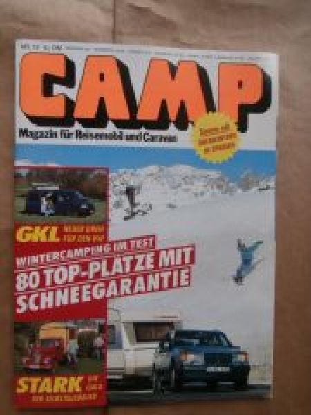 CAMP 12/1991 VW T4 GKL,Bimobil ST420,Knaus Azur 540TL