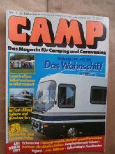 CAMP 11/1986 Niesmann Clou Liner 900 II,Subaru Station Turbo