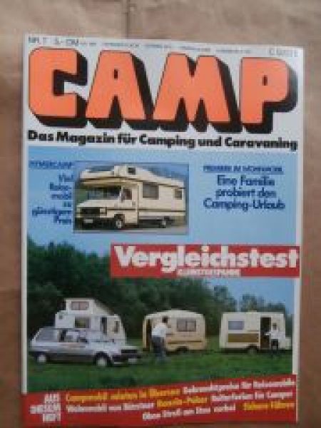 CAMP 7/1986 Fiat Croma,Carthago malibu hit I,Honda CRX,