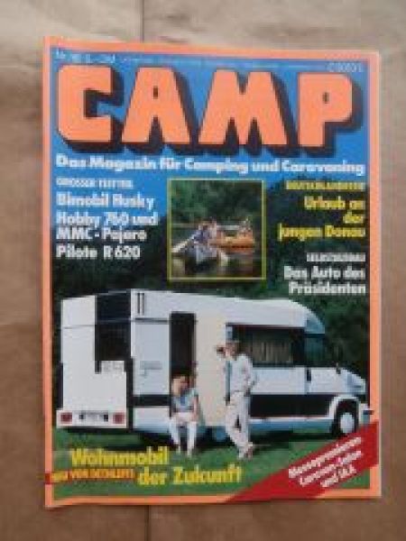 CAMP 10/1985 Bimobul Husky,Pajero Turbo Diesel mit Hobby Prestig