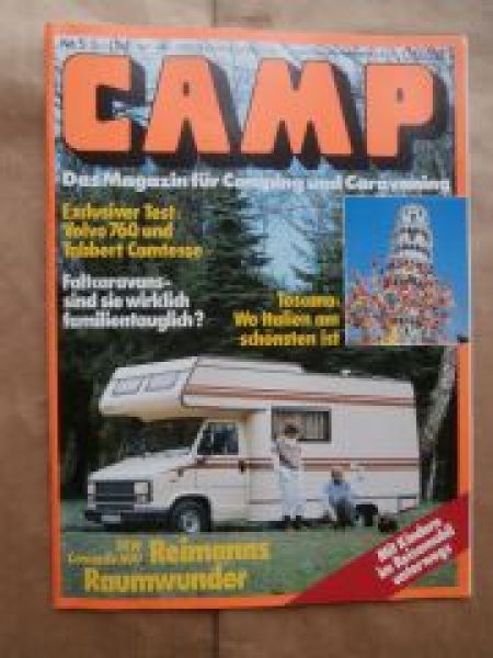 CAMP 5/1985 Volvo 760TD mit Tabbert Comtesse 660,Passat Syncro V