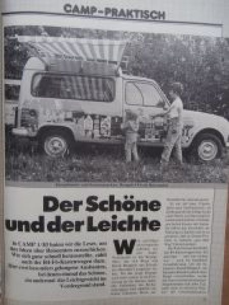 CAMP 4/1983 Bürstner Lux 560TK, Dethleffs Pirat D,Wilk Safaria C