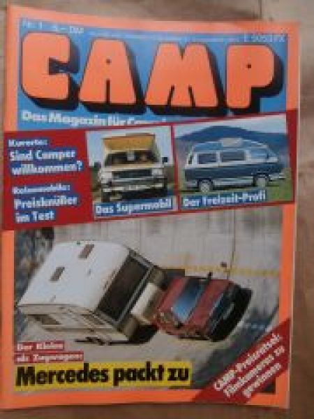 CAMP 1/1983 Mercedes 190 W201,Transit Allrad,Carthago Trafic,