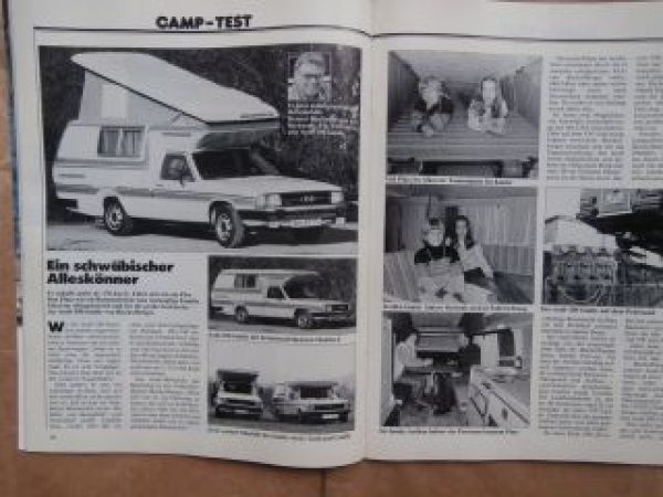 CAMP 1/1983 Mercedes 190 W201,Transit Allrad,Carthago Trafic,