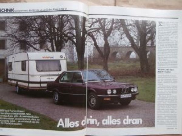 CAMP 6/1985 BMW 524td E28,Range Rover, Eriba Nova L 530V,Frankia