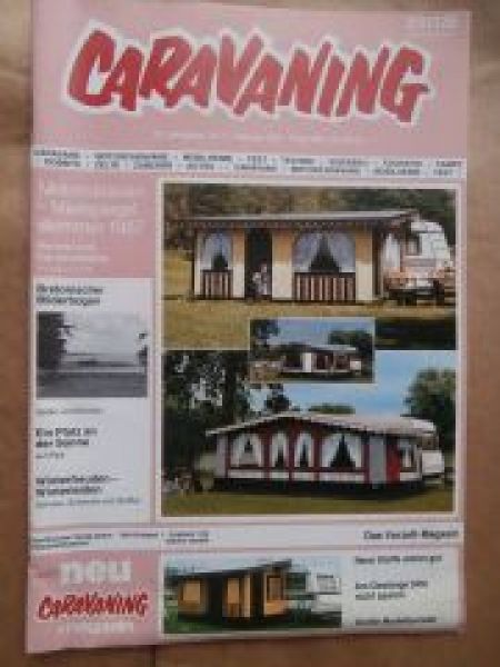 caravaning 2/1987 Hymermobil 545 auf DB 309D,Ford Transit Nugget