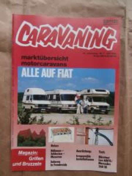 caravaning 7/1987 Mercedes Benz 260SE W126 mit Bürstner 650