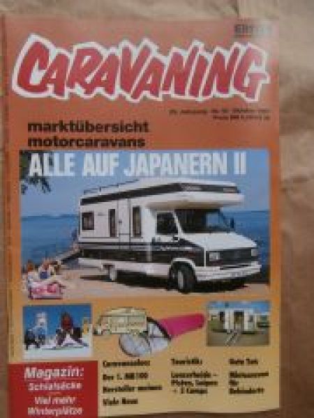 carvaning 10/1987 MB 100,Audi 80 mit Fendt Diamant 410,Citroen B