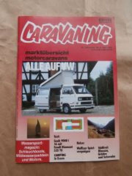 caravaning 5/1988 Saab 900i 16 mit Fendt Diamant 535TG,
