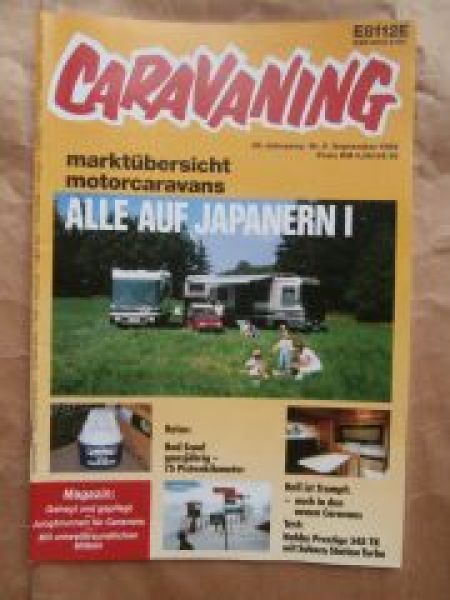 caravaning 9/1988 motorcaravans auf Japanern,Hobby Prestige 545T