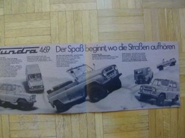 Tundra 469 Geländewagen Prospekt Deutsch NEU