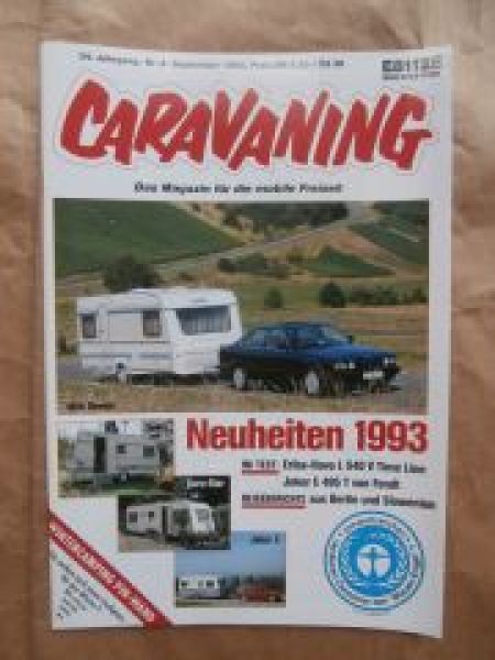 caravaning 9/1992 Eriba-Nova L 540V Time Line, Fendt Joker E 495