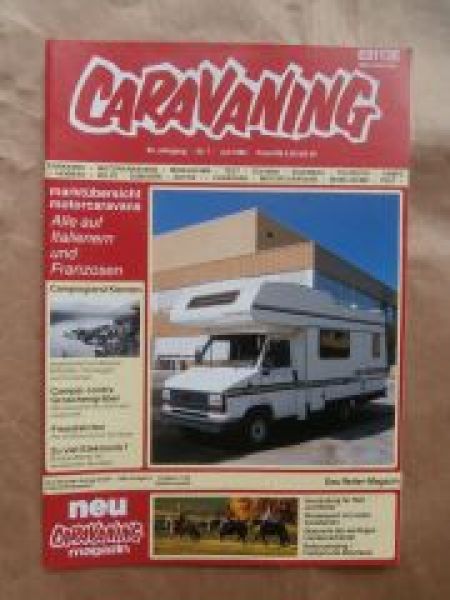 caravaning 7/1986 Audi Avant Quattro 100CS Typ44 mit Beisl Reise