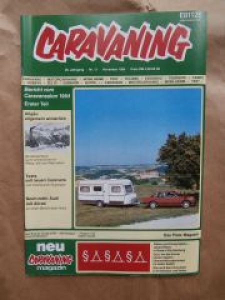 caravaning 11/1984 Audi 90 quattro,Tischer XL65,Saab 900 Turbo
