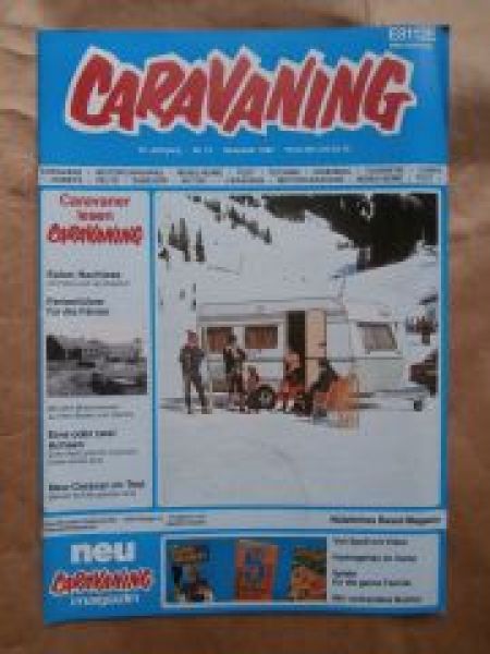 caravaning 12/1982 Citroen CX Pallas D mit Hobby Prestige 555 TL