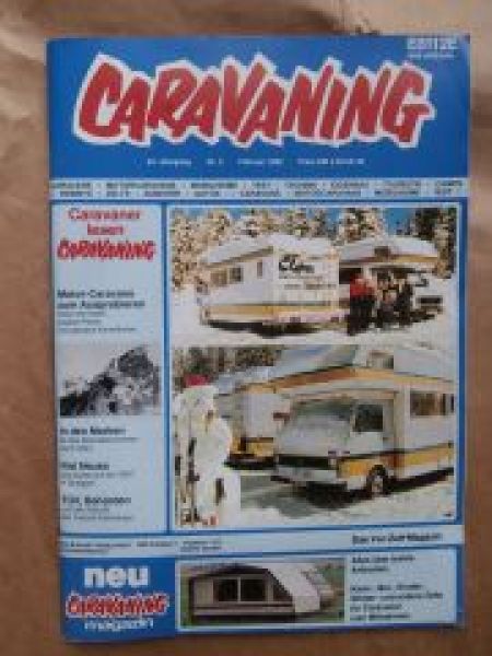 caravaning 2/1982 Fiesta XR2, Granada 1,6l Turnier,GS Weekender