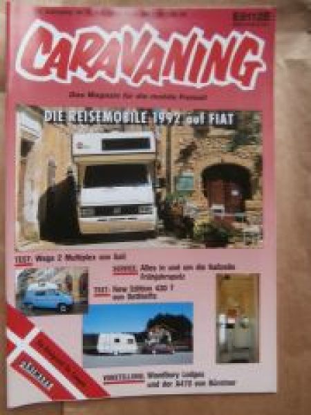 caravaning 5/1992 Reisemobile auf Fiat,Dethleffs New Edition 430