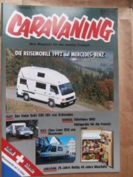 caravaning 4/1992 Kabe Safir 590 GDL,Reisemobile auf Mercedes Be