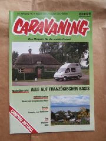 caravaning 8/1991 Beisl 5300 dB Reise Exquisit,Westfalia Nugget,