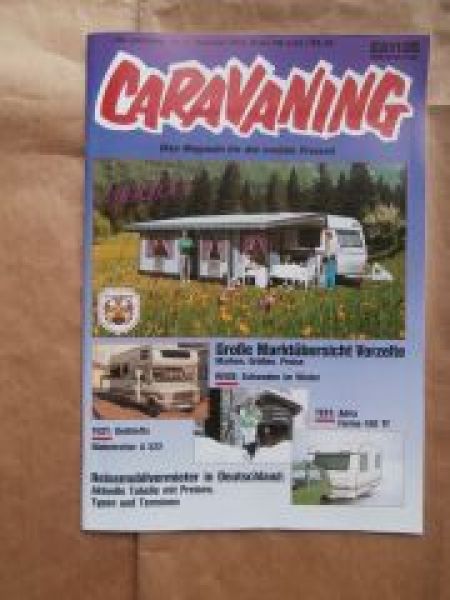 caravaning 2/1991 Vorzelte Marktübersicht,Dethleffs Globetrotter
