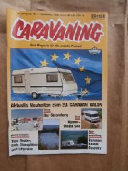 caravaning 9/1990 Hymer Mobil 544, Knaus Country hinter BMW 325i