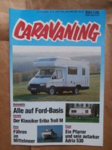 caravaning 6/1990 alle Wohnmobile auf Ford,Eriba Hymer Touring T