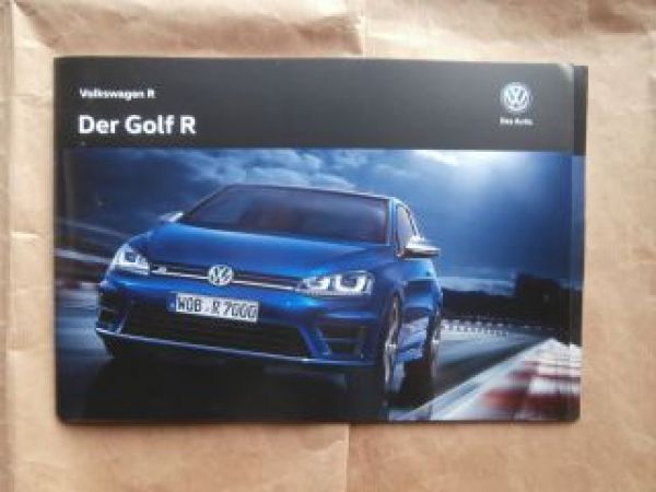 VW Golf R VII Typ AU Prospekt +Preisliste Mai 2015 NEU