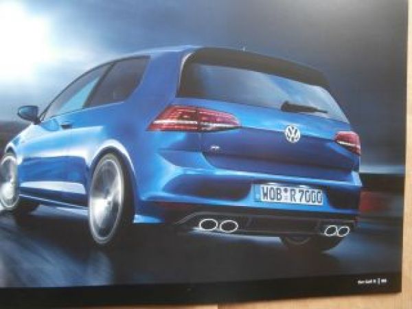 VW Golf R VII Typ AU Prospekt +Preisliste Mai 2015 NEU