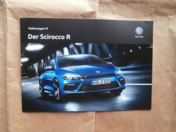 VW Scirocco R Typ13 Mai 2015 Prospekt NEU