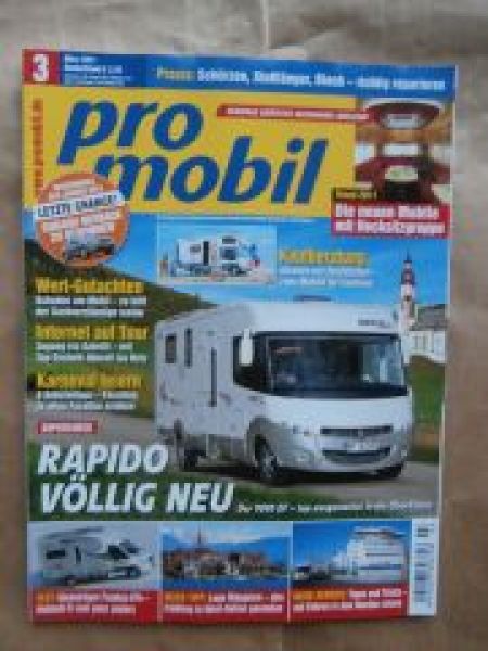 pro mobil 3/2011 Rapido 9090DF,Frankia FF4,Eura Mobil Comforturi
