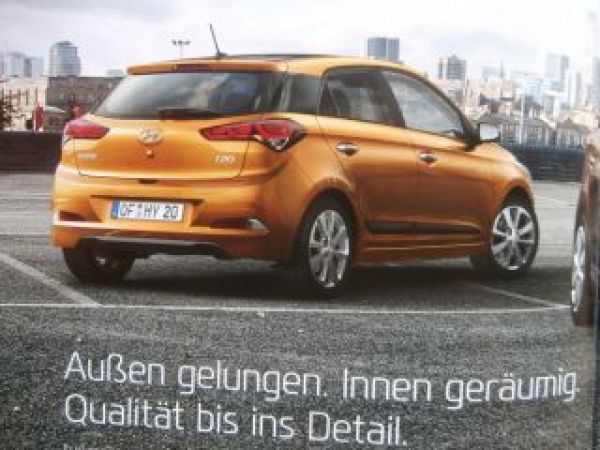 Hyundai i20 Prospekt August 2015 NEU