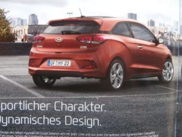 Hyundai i20 Coupé Prospekt Mai 2015 NEU