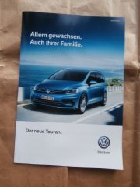 VW Touran A3 Format Prospekt Vorstellung Katalog Rariät NEU
