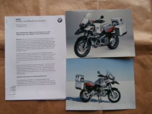 BMW R 1150 GS Adventure Presseinfomation +Fotos 9/2001