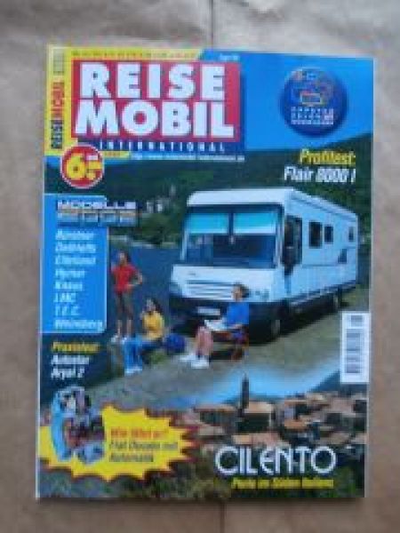 Reise Mobil 8/2001 Flair 8000i,Autostar Aryal 2,Fiat Ducato mit