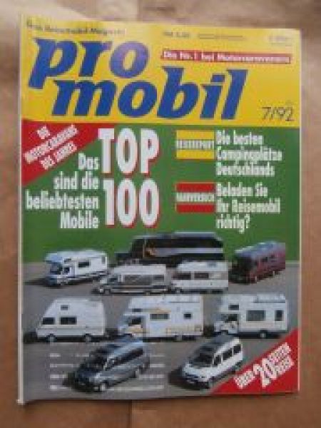 pro mobil 7/1992 LMC Liberty 5900M, Wingamm Oasi 610 GS,