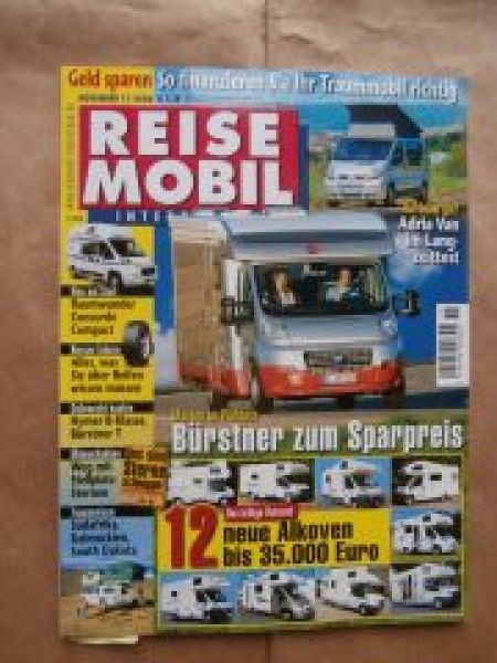 Reise Mobil 11/2006 Concorde Compact,Weinsberg Imperiale,Challen