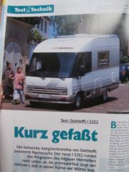 pro mobil 8/1995 Hymer Tramp T654,Knaus Traveller L,Flair Life 5