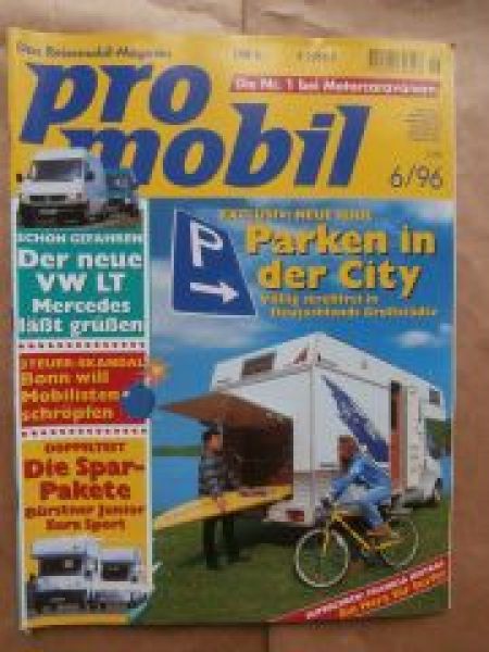 pro mobil 6/1996 VW LT, Bürstner Junior vs. Eura Sport,
