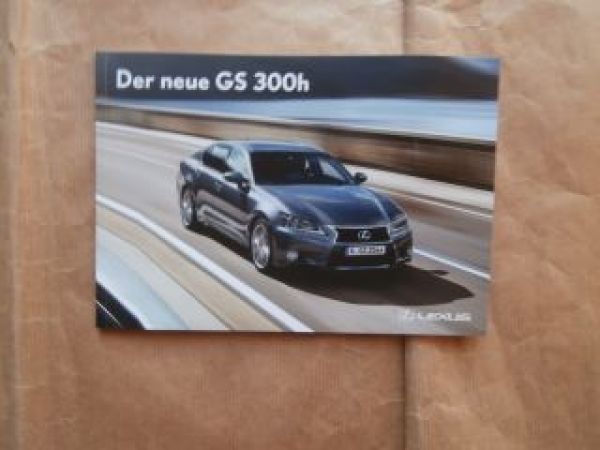 Lexus GS300h Pressemappe +Preise +Sport +Stick