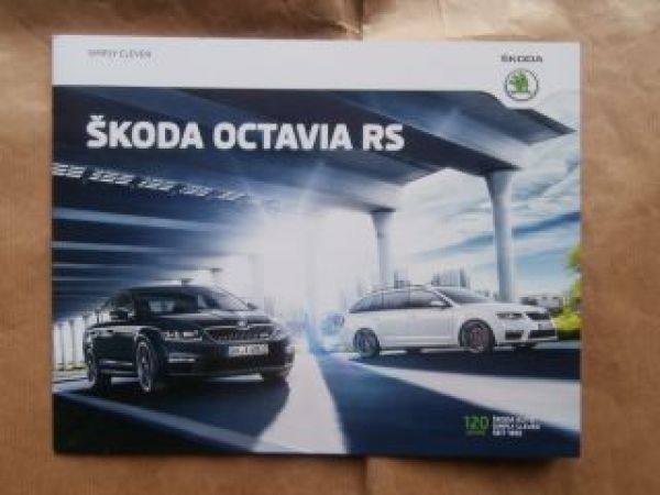 Skoda Octavia RS Prospekt September 2015 NEU