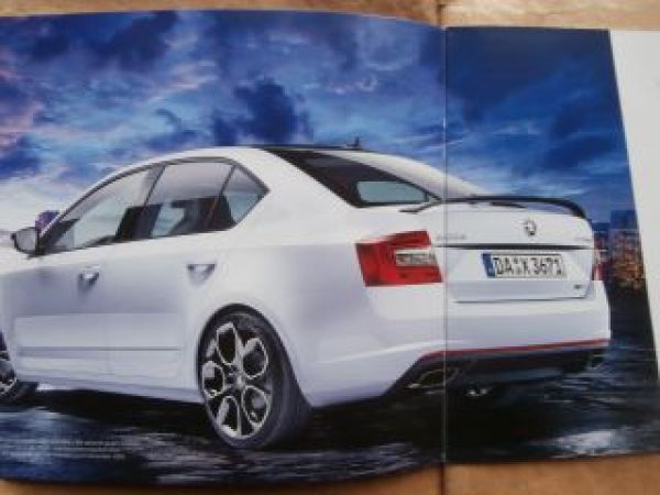 Skoda Octavia RS 230 Sonderprospekt September 2015 NEU
