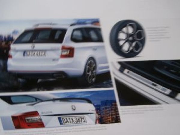 Skoda Octavia RS 230 Sonderprospekt September 2015 NEU